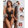 image:imageAvidlove Women Sexy Lingerie Lace Body Suit Deep V Teddy Mesh Bodysuit Cut Out One Piece Mini BabydollMulticolor
