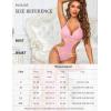 image:imageAvidlove Women Sexy Lingerie Lace Body Suit Deep V Teddy Mesh Bodysuit Cut Out One Piece Mini BabydollPink
