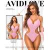 image:imageAvidlove Women Sexy Lingerie Lace Body Suit Deep V Teddy Mesh Bodysuit Cut Out One Piece Mini BabydollPink