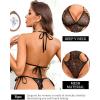 image:imageAvidlove Women Sexy Lingerie Lace Body Suit Deep V Teddy Mesh Bodysuit Cut Out One Piece Mini BabydollSilver
