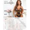 image:imageAvidlove Women Sexy Lingerie Lace Body Suit Deep V Teddy Mesh Bodysuit Cut Out One Piece Mini BabydollSilver