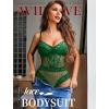 image:imageAvidlove Women Sexy Lingerie Sheer Lace Bodysuit V Neck Teddy Lingerie One Piece Mini BabydollGreen