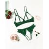 image:imageAvidlove Womens Exotic Lingerie Sets Naughty 2 Pieces Bra Panty Set Sexy Cutout Lace LingerieBright Green