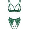 image:imageAvidlove Womens Exotic Lingerie Sets Naughty 2 Pieces Bra Panty Set Sexy Cutout Lace LingerieBright Green