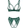 image:imageAvidlove Womens Exotic Lingerie Sets Naughty 2 Pieces Bra Panty Set Sexy Cutout Lace LingerieGreen