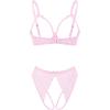image:imageAvidlove Womens Exotic Lingerie Sets Naughty 2 Pieces Bra Panty Set Sexy Cutout Lace LingeriePink