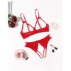 image:imageAvidlove Womens Exotic Lingerie Sets Naughty 2 Pieces Bra Panty Set Sexy Cutout Lace LingerieRed