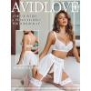 image:imageAvidlove Womens Lingerie Set 3 Piece Garter Lingerie Lace Bra and Skirt Set SXXLWhite