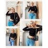 image:imageAvidlove Womens Mesh Tops Long Sleeve See Through Tee Shirt Crop Sheer Blouse Sexy Clubwear XS4XLAgpattern 12