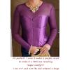 image:imageAvidlove Womens Mesh Tops Long Sleeve See Through Tee Shirt Crop Sheer Blouse Sexy Clubwear XS4XLPurple