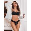 image:imageAvidlove Womens Panties Lace Underwear Panty Low Waist Thongs with Pearls BallBlack