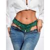 image:imageAvidlove Womens Panties Lace Underwear Panty Low Waist Thongs with Pearls BallGreen