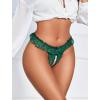 image:imageAvidlove Womens Panties Lace Underwear Panty Low Waist Thongs with Pearls BallGreen