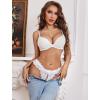 image:imageAvidlove Womens Panties Lace Underwear Panty Low Waist Thongs with Pearls BallWhite