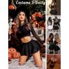 image:imageAvidlove Womens Pleated Mini Skirt Solid Ruffle Lingerie Skirts Layered Y2K Plaid Outfit for Schoolgirl Role Play XS4XL1black