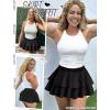 image:imageAvidlove Womens Pleated Mini Skirt Solid Ruffle Lingerie Skirts Layered Y2K Plaid Outfit for Schoolgirl Role Play XS4XL1black