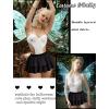 image:imageAvidlove Womens Pleated Mini Skirt Solid Ruffle Lingerie Skirts Layered Y2K Plaid Outfit for Schoolgirl Role Play XS4XL1black