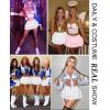 image:imageAvidlove Womens Pleated Mini Skirt Solid Ruffle Lingerie Skirts Layered Y2K Plaid Outfit for Schoolgirl Role Play XS4XL1white