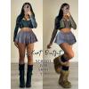 image:imageAvidlove Womens Pleated Mini Skirt Solid Ruffle Lingerie Skirts Layered Y2K Plaid Outfit for Schoolgirl Role Play XS4XLDark Grey