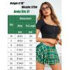 image:imageAvidlove Womens Pleated Mini Skirt Solid Ruffle Lingerie Skirts Layered Y2K Plaid Outfit for Schoolgirl Role Play XS4XLGreen Plaid