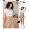 image:imageAvidlove Womens Pleated Mini Skirt Solid Ruffle Lingerie Skirts Layered Y2K Plaid Outfit for Schoolgirl Role Play XS4XLKhaki