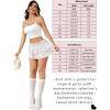 image:imageAvidlove Womens Pleated Mini Skirt Solid Ruffle Lingerie Skirts Layered Y2K Plaid Outfit for Schoolgirl Role Play XS4XLPink Floral