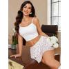 image:imageAvidlove Womens Pleated Mini Skirt Solid Ruffle Lingerie Skirts Layered Y2K Plaid Outfit for Schoolgirl Role Play XS4XLPink Floral