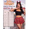 image:imageAvidlove Womens Pleated Mini Skirt Solid Ruffle Lingerie Skirts Layered Y2K Plaid Outfit for Schoolgirl Role Play XS4XLRed Plaid