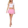 image:imageAvidlove Womens Pleated Mini Skirt Solid Ruffle Lingerie Skirts Layered Y2K Plaid Outfit for Schoolgirl Role Play XS4XLRose Red