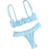 image:imageAvidlove Sexy Lingerie Set for Women Lace Bra and Panty Sets Underwire Push Up Lace Lingerie Set XSXXLLight Blue