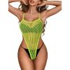 image:imageAvidlove Sexy Lingerie for Women Fishnet Bodysuit One Piece Teddy Lingerie Fish net Babydoll NightwearFluorescent Green