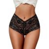 image:imageAvidlove Sexy Panties for Women Lace Underwear High Waist Cheeky PantyBlack