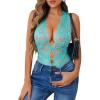 image:imageAvidlove Women One Piece Lingerie Lace Bodysuit Deep V Teddy Mini BabydollBright Green