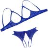image:imageAvidlove Womens Exotic Lingerie Sets Naughty 2 Pieces Bra Panty Set Sexy Cutout Lace LingerieSky Blue