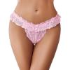 image:imageAvidlove Womens Panties Lace Underwear Panty Low Waist Thongs with Pearls BallPink