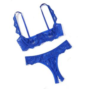 image:imageAvidlove Sexy Lingerie Set for Women Lace Bra and Panty Sets Underwire Push Up Lace Lingerie Set XSXXLRoyal Blue
