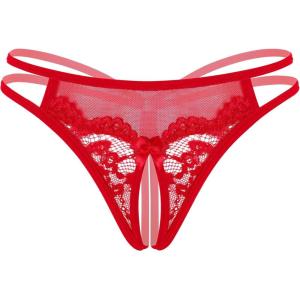 image:imageAvidlove Women Lace Panties Floral Lace Briefs Mesh Hollow Out GString Thongs Tback Underwear 14 PackRed