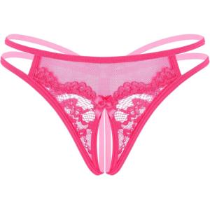 image:imageAvidlove Women Lace Panties Floral Lace Briefs Mesh Hollow Out GString Thongs Tback Underwear 14 PackRose Red