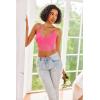 image:imageAvidlove Lace Bralette for Women V Neck Camisoles Racerback Adjustable Strap Crop TopFluo Pink