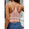 image:imageAvidlove Lace Bralette for Women V Neck Camisoles Racerback Adjustable Strap Crop TopPink