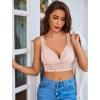 image:imageAvidlove Lace Bralettes Women V Neck Wireless Bras Unlined Basic Cami Sexy Comfy Everyday Wirefree Lingerie UnpaddedBeige