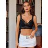 image:imageAvidlove Lace Bralettes Women V Neck Wireless Bras Unlined Basic Cami Sexy Comfy Everyday Wirefree Lingerie UnpaddedBlack