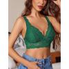 image:imageAvidlove Lace Bralettes Women V Neck Wireless Bras Unlined Basic Cami Sexy Comfy Everyday Wirefree Lingerie UnpaddedLight Green
