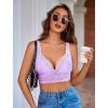 image:imageAvidlove Lace Bralettes Women V Neck Wireless Bras Unlined Basic Cami Sexy Comfy Everyday Wirefree Lingerie UnpaddedLilac