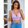 image:imageAvidlove Lace Bralettes Women V Neck Wireless Bras Unlined Basic Cami Sexy Comfy Everyday Wirefree Lingerie UnpaddedLilac