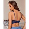image:imageAvidlove Lace Bralettes Women V Neck Wireless Bras Unlined Basic Cami Sexy Comfy Everyday Wirefree Lingerie UnpaddedNavy Blue