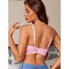 image:imageAvidlove Lace Bralettes Women V Neck Wireless Bras Unlined Basic Cami Sexy Comfy Everyday Wirefree Lingerie UnpaddedPink