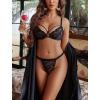 image:imageAvidlove Lace Panties for Women Sexy Underwear Low Rise Briefs Floral Lace Thong Panties 14 PackBlack