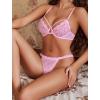 image:imageAvidlove Lace Panties for Women Sexy Underwear Low Rise Briefs Floral Lace Thong Panties 14 PackPink