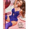image:imageAvidlove Lingerie for Women Mesh Lace Bodysuit Sexy Wireless Garter Lingerie Set Teddy LingerieNo StockingsRoyal Blue